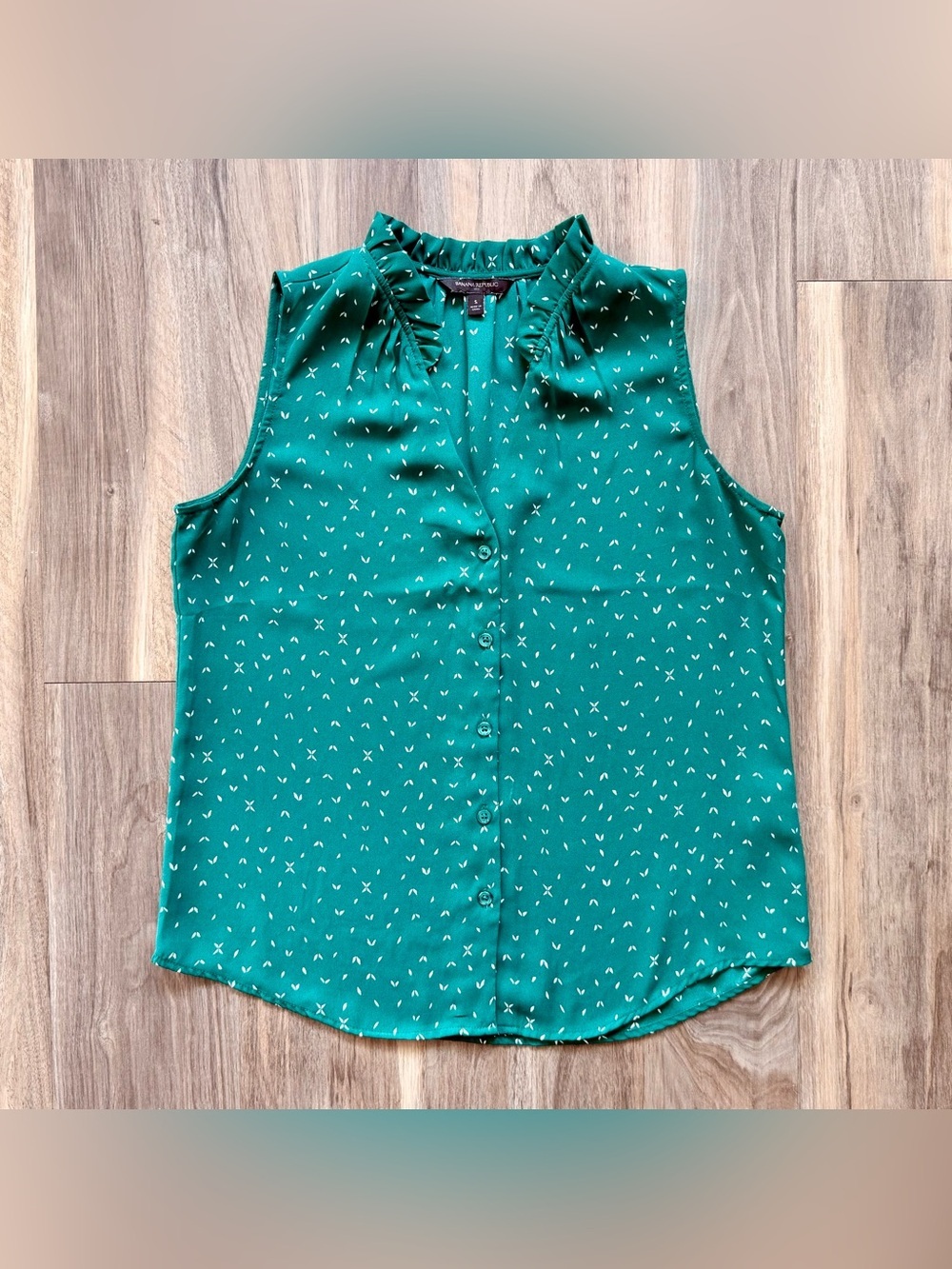 Banana Republic Green Sleeveless Top Size S